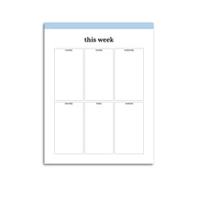Load image into Gallery viewer, Weekly Planner Boxes Page | Classic