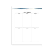 Load image into Gallery viewer, Weekly Planner Boxes Page | Signature Stripe
