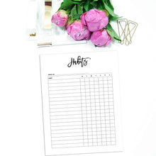 Load image into Gallery viewer, Weekly Habit Tracker Planner | City