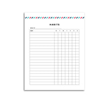 Load image into Gallery viewer, printable habit tracker