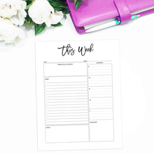 Load image into Gallery viewer, Weekly Planner Page | City