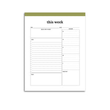 Load image into Gallery viewer, Weekly Planner Summary | Classic-Rings and Disc Planner-Confetti Saturday
