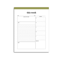 Load image into Gallery viewer, Weekly Planner Summary | Classic-Rings and Disc Planner-Confetti Saturday