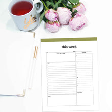 Load image into Gallery viewer, Weekly Planner Summary | Classic-Rings and Disc Planner-Confetti Saturday