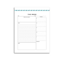 Load image into Gallery viewer, Weekly Planner Summary | Signature Stripe