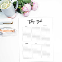 Load image into Gallery viewer, Weekly To Do List Page | City