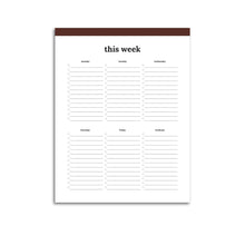 Load image into Gallery viewer, Weekly To Do List | Classic-Rings and Disc Planner-Confetti Saturday
