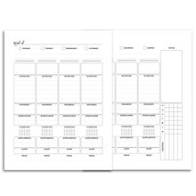 Load image into Gallery viewer, Weekly Wellness Planner Pages, Undated-Confetti Saturday