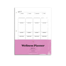 Load image into Gallery viewer, Weekly Wellness Planner Inserts, Undated, WO2P | City