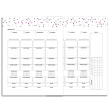 Load image into Gallery viewer, Weekly Wellness Planner, Undated, WO2P | Signature Confetti
