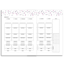 Load image into Gallery viewer, Weekly Wellness Planner, Undated, WO2P | Signature Confetti