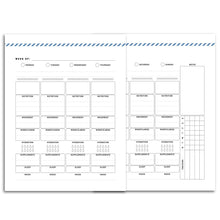 Load image into Gallery viewer, Weekly Wellness Planner, Undated, WO2P | Signature Stripe