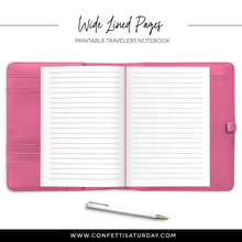 Load image into Gallery viewer, Wide Lined Travelers Notebook Insert-Confetti Saturday