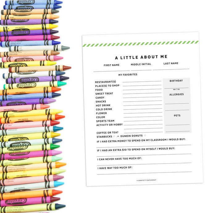 Free Printable Teacher Questionnaire