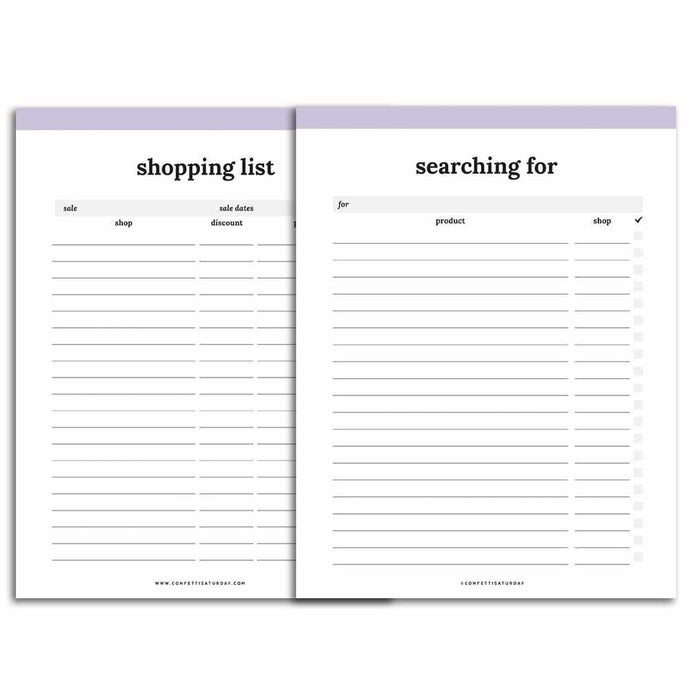 Free Printable Planner Collaboration Sale Planner