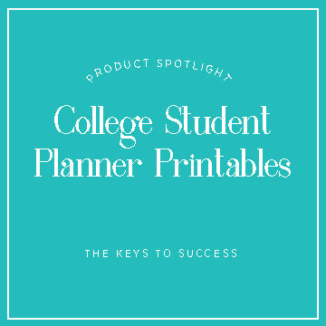 College Student Planner Printables