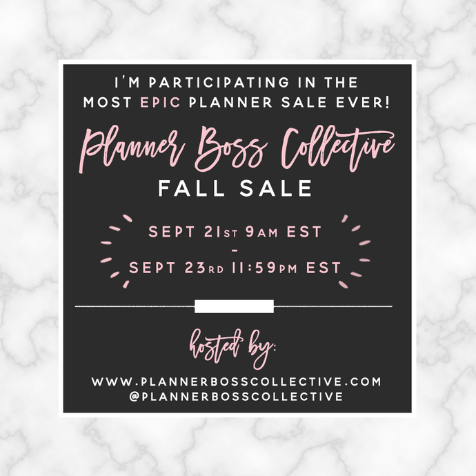 We Are Participating in the Planner Boss Collective Sale!