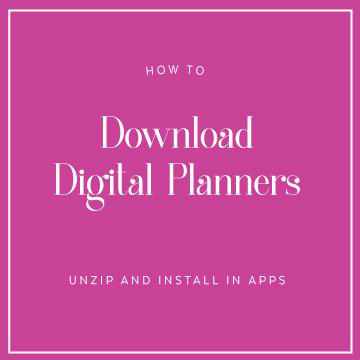 How To Download and Import Digital Planners