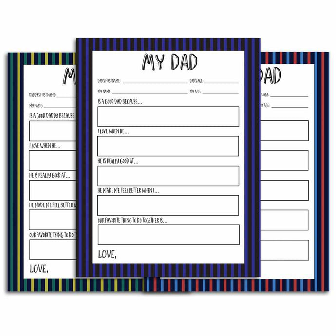 Free Printable Fathers Day Interview