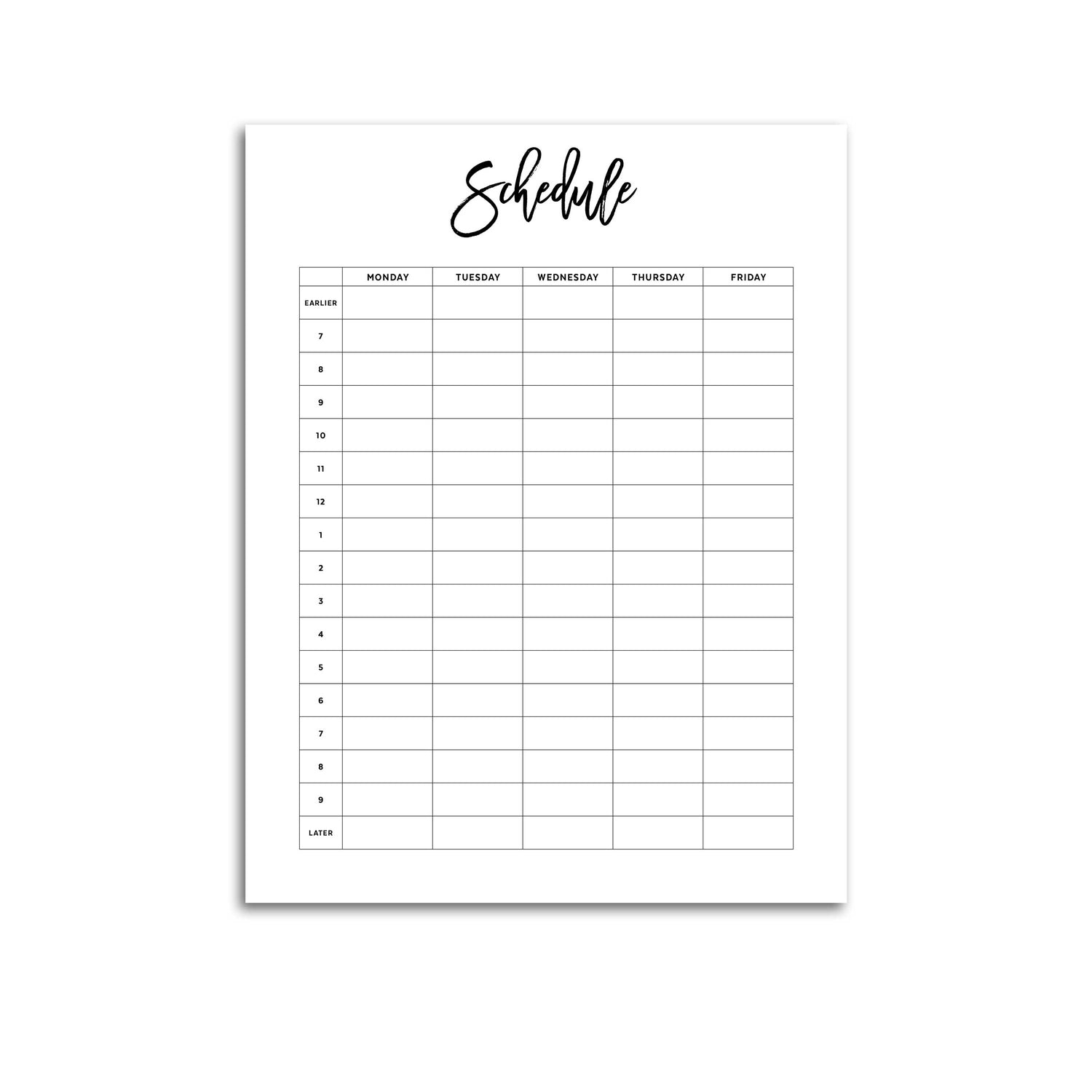 Schedule Planner Pages schedule-planner-pages