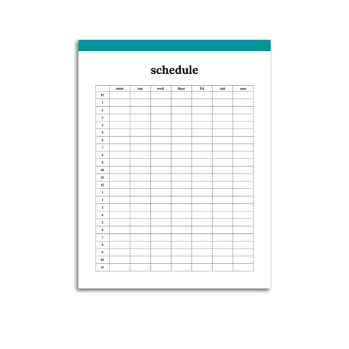 Schedule Planner 24/7 | Classic-Rings and Disc Planner-Confetti Saturday
