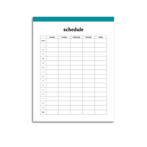 Schedule Planner, Work Week | Classic-Rings and Disc Planner-Confetti Saturday