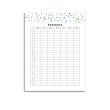 Load image into Gallery viewer, Printable-Schedule Planner 24/7 | Signature Confetti-Rings and Disc Planner-Confetti Saturday
