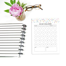 Load image into Gallery viewer, 30 Day Challenge Planner | Signature Confetti
