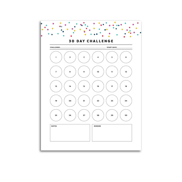 30 Day Challenge Planner Refill 30 Day Challenge Planner Refill