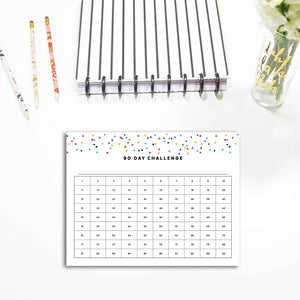 90 Day Challenge Planner Pages