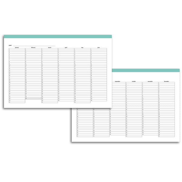 Yearly Important Dates Printable A5 Planner Inserts, Birthday Parties  Anniversaries Tracker Template Yearly Event Overview, Year at A Glance 