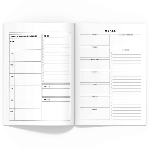 All-Inclusive Monthly Planner TN, Undated-Travelers Notebook-Confetti Saturday