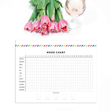 Load image into Gallery viewer, Yearly Mood Chart Planner Page | Signature Stripe
