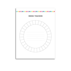 Monthly Mood Tracker Planner Page | Signature Stripe
