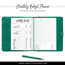 Load image into Gallery viewer, Budget Planner Travelers Notebook-Confetti Saturday
