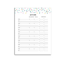 Load image into Gallery viewer, Printable-Affirm Purchase Tracker | Signature Confetti-Rings and Disc Planner-Confetti Saturday
