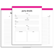 Load image into Gallery viewer, Birthday Party Planner | Classic-Rings and Disc Planner-Confetti Saturday
