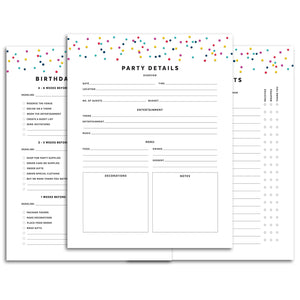 Birthday Party Planner | Signature Confetti