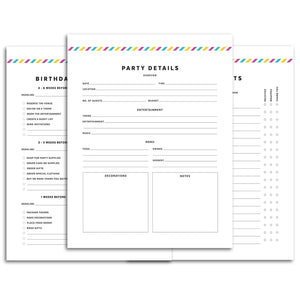 Birthday Party Planner | Signature Stripe