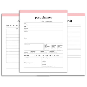 Blog Planner | Classic-Rings and Disc Planner-Confetti Saturday