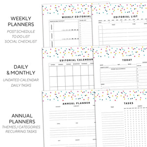 Blog Planner | Signature Confetti