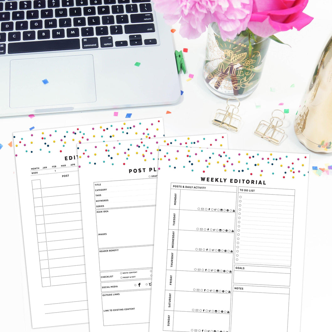 Blog Planner | Signature Confetti