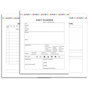 Blog Planner | Signature Stripe