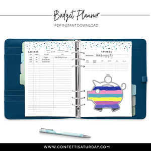 Printable Budget Planner | Signature Confetti-Confetti Saturday
