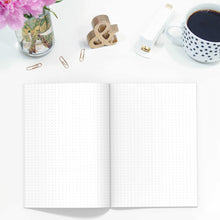 Load image into Gallery viewer, Bullet Journal Dot Grid TN-Travelers Notebook-Bullet journal TN to fit 10 different traveler&#39;s notebook sizes, including A5, Half Sheet, Passport, Personal, Pocket, Micro, A6, B6, Cahier, and Standard.-Confetti Saturday
