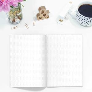 Bullet Journal Dot Grid TN-Travelers Notebook-Bullet journal TN to fit 10 different traveler's notebook sizes, including A5, Half Sheet, Passport, Personal, Pocket, Micro, A6, B6, Cahier, and Standard.-Confetti Saturday