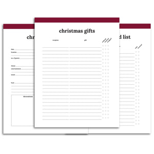Christmas Planner | Classic-Rings and Disc Planner-Confetti Saturday
