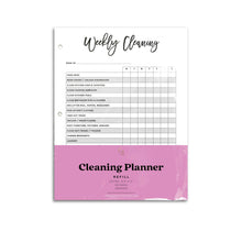 Load image into Gallery viewer, printed cleaning planner inserts
