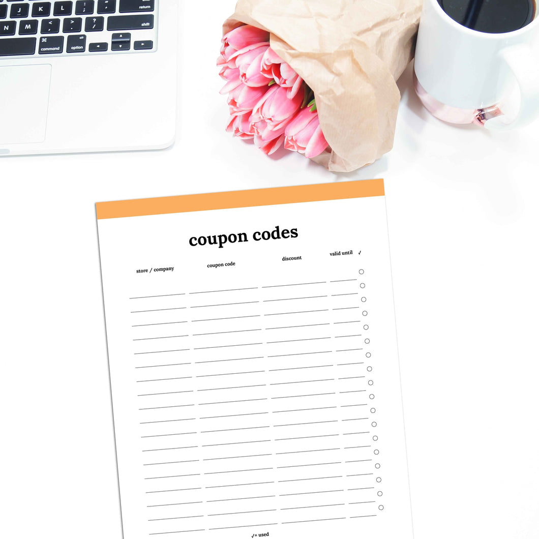 Coupon Code Tracker | Classic-Rings and Disc Planner-Confetti Saturday