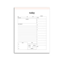 Load image into Gallery viewer, Daily Planner Detail | Classic-Rings and Disc Planner-Confetti Saturday
